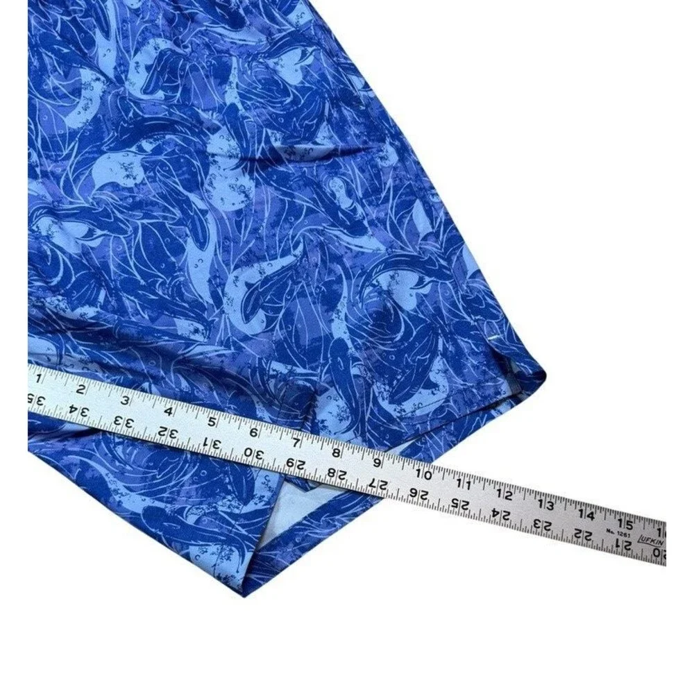 Lined Swim Trunks Shark Sighting Crown Shorts Beach